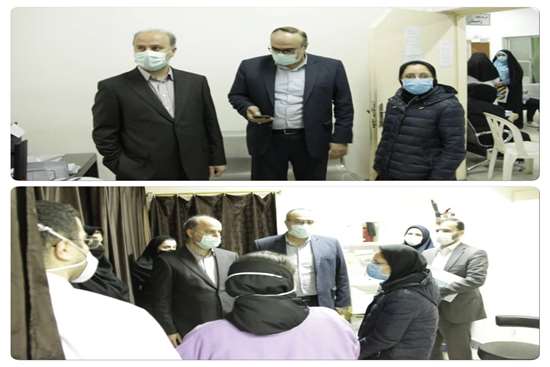 بازدید مشترک سرپرست معاونت آموزشی دانشگاه علوم پزشکی گیلان و مدیر حراست دانشگاه از بخش سونوگرافی بیمارستان الزهرا (س) 